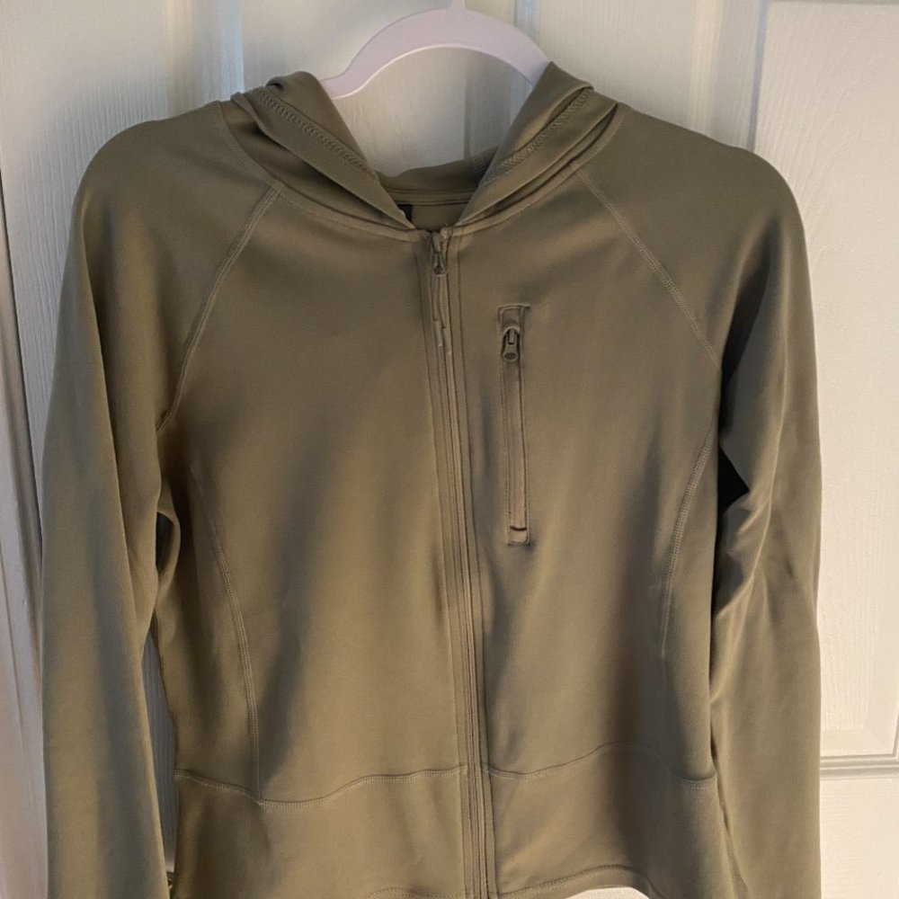 Green Athletic Zip Up Jacket